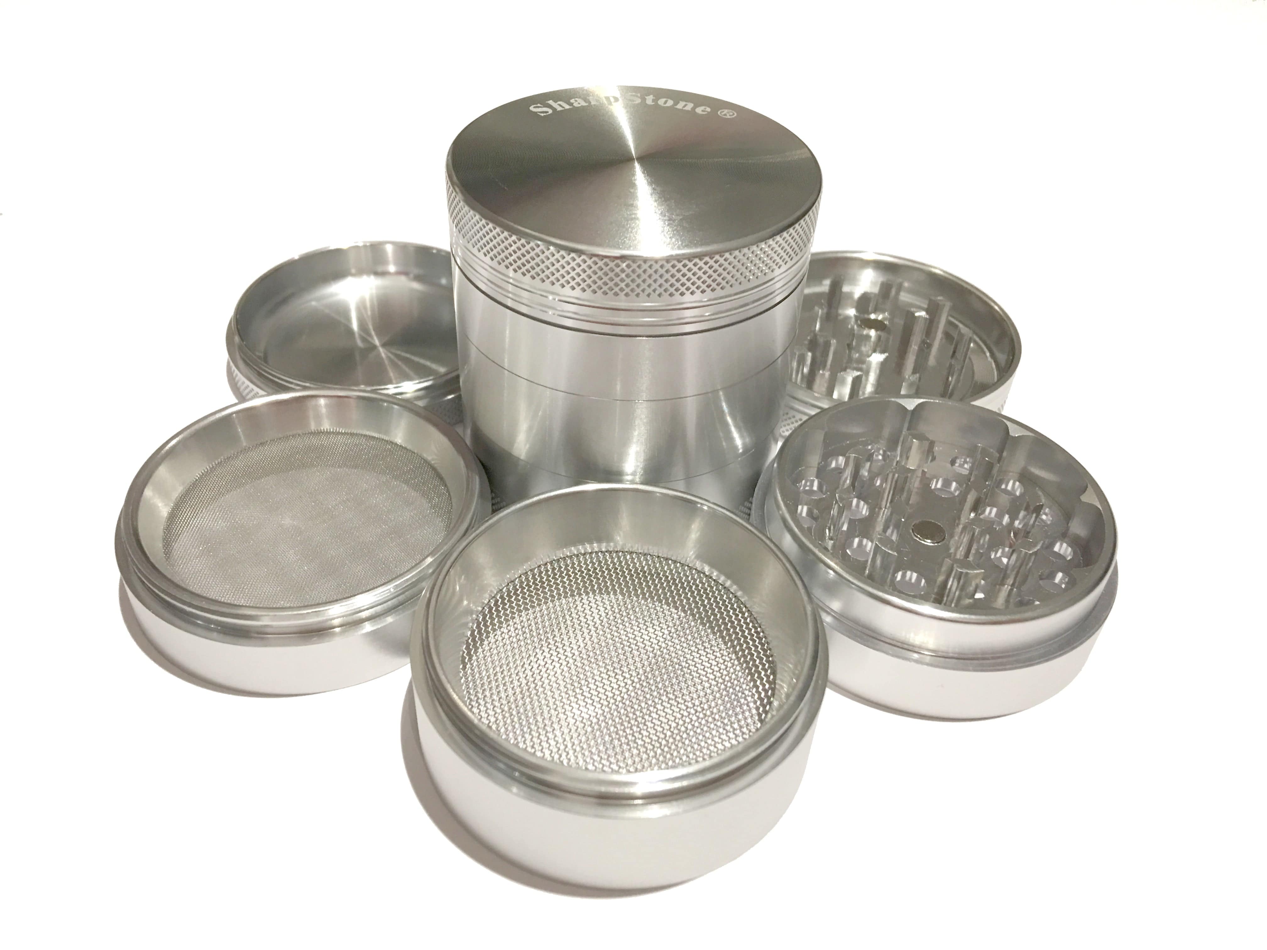 Silver SharpStone 5 Piece Grinder